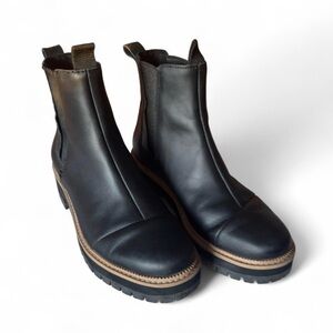 TOMS “Dakota” Leather Chelsea Boots